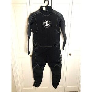 NWT Aqua Lung AquaFlex Full Wetsuit 3mm Scuba Dive Snorkel Jumpsuit Black Grey